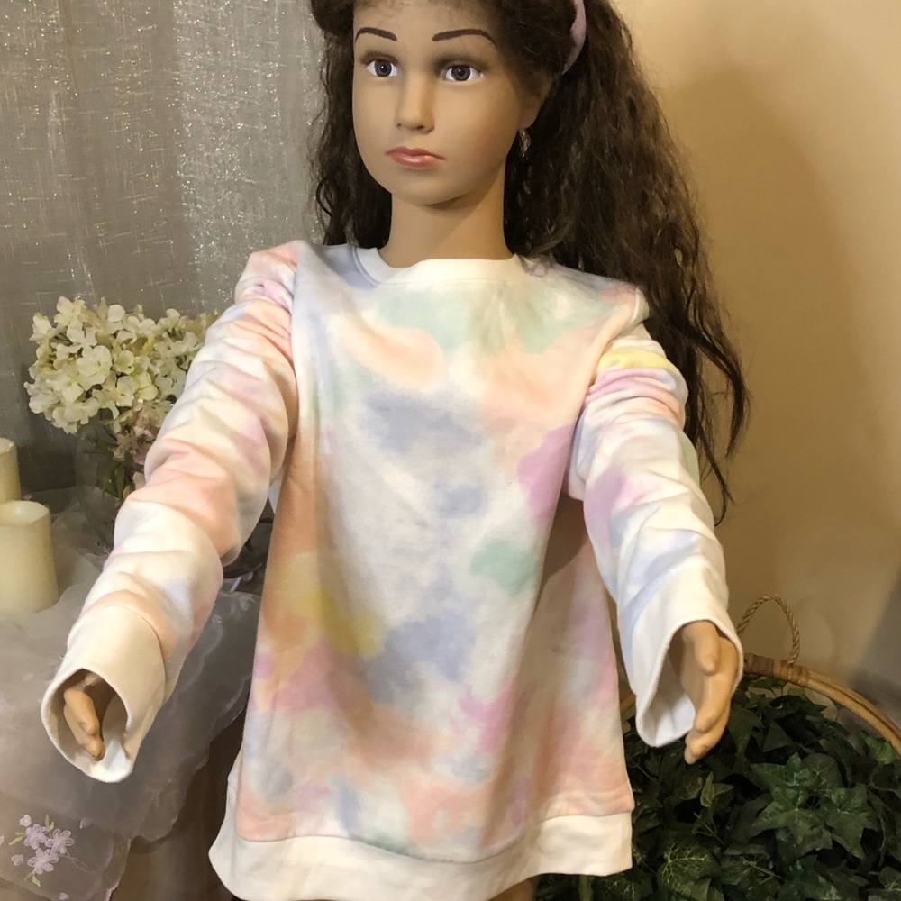 Soft tie dye fleece
